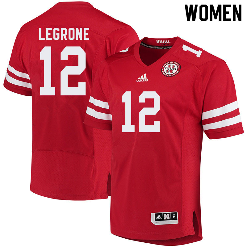 Women #12 Katerian LeGrone Nebraska Cornhuskers College Football Jerseys Sale-Red